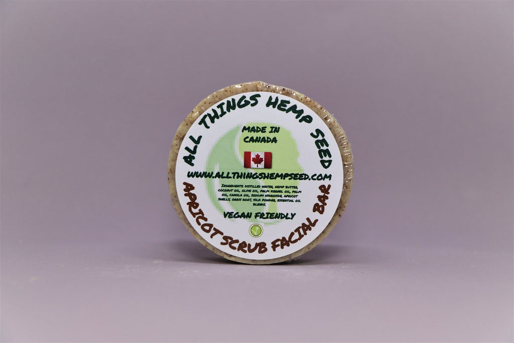 Apricot Scrub Facial Bar - The Hemp Spot