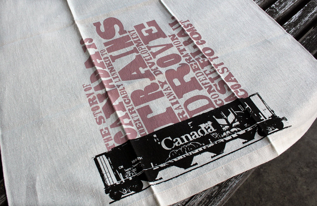 Canadian Railcar Tea Towel - The Hemp Spot