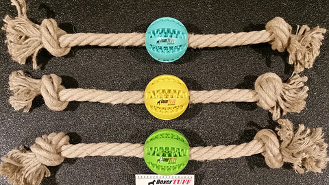 Hemp Rope Tug- Baseball (2 Sizes) - The Hemp Spot