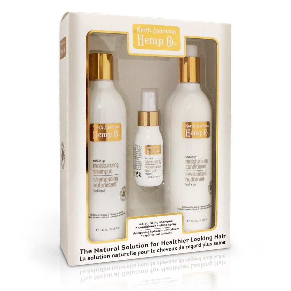 North American Hemp Co. 3pc All Natural Hair Care Gift Set - The Hemp Spot