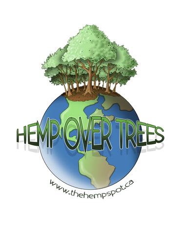 Hemp Over Trees- The Hemp Spot stickers